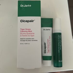 Dr. Jart+ Cicapair™ Tiger Grass Calming Mist. Serum and cream included.